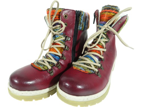 Rieker 89153 lace boots - up,