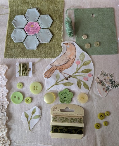 Slow stitch kit upcycled