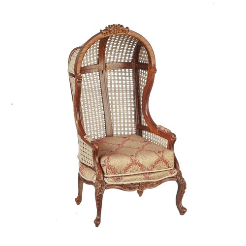 Dolls house gold cane backed - gold,