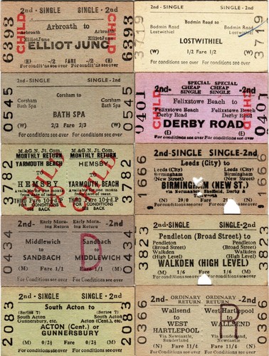Edmondson rail tickets lot - edmondson,