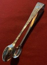 Antique Edwardian Silver Plated Sugar Tongs c.1900-1915