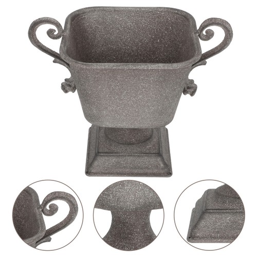 Iron flower pot vintage - iron,