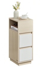 Slim Wood Bedside Table