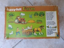 Vintage Fuzzy Felt Farm Set