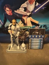 Star Wars The Clone Wars 3.75" Clone Trooper “Chopper” w Helmet, Blaster & Stand