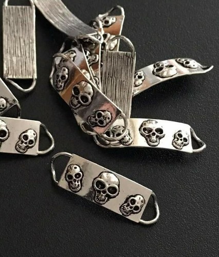 Skull connector bars tibetan - connector,