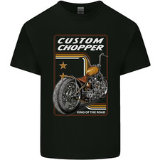 Biker Custom Chopper Motorbike Motorcycle Kids T-Shirt Childrens