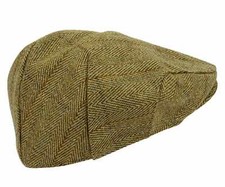 Tweed Flat Cap Wool Mens Derby