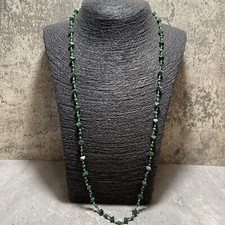 VINTAGE Malachite Cube Beaded