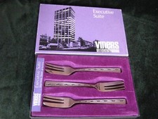 6 x Viners Executive Suite Pastry / Cake Forks Boxed
