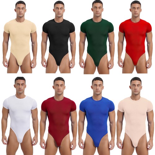 Men leotard stretch rompers - leotard,
