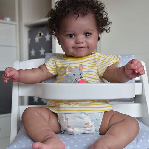 19in dark brown reborn baby - reborn,