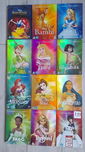 Disney classics dvd - 12, bundle