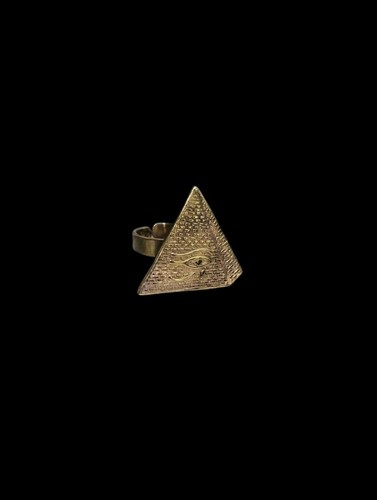Pyramid ring egyptian style - pyramid,