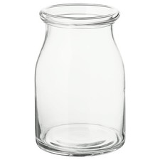 Large clear glass vase - clear,