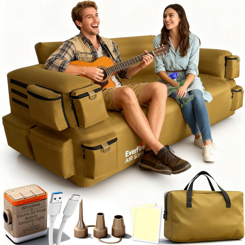 Portable inflatable couch - portable, with