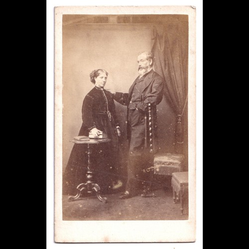Cdv man with woman - man, barrett