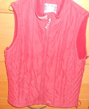 Joules Gilet Red Womens Size 14 Fleece lined Padded Bodywarmer