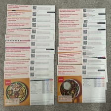 25 x Gousto Recipe Cards Used