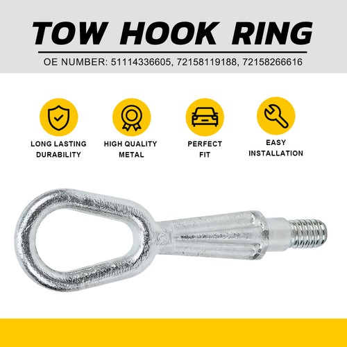 Car tow hook steel front - steel, front&rear