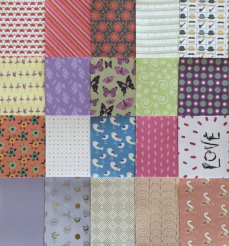 Assorted backing - x, 20