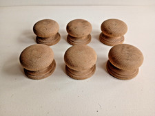 Set of 6 Vintage Wooden Drawer Knobs