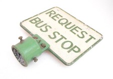 Bus Coach Double Sided Request Stop Flag Sign 