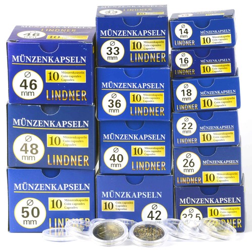 Lindner round coin capsules - coin,