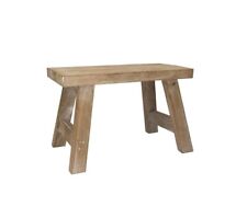 Small Fir Wood Cottage Style Milking Stool / Bench 31x14.5x19.5cm by Gisela G...