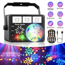 3in1 Patterns LED RGB Laser Projector Stage Light DJ Disco Party KTV Club Lights