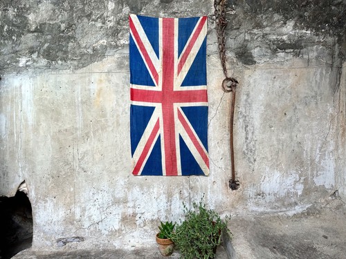 Vintage union jack flag - vintage, large
