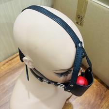 PU Leather Open Mouth Gag Ball