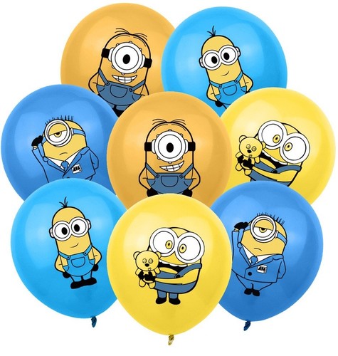 Minion balloon birthday party - minion,
