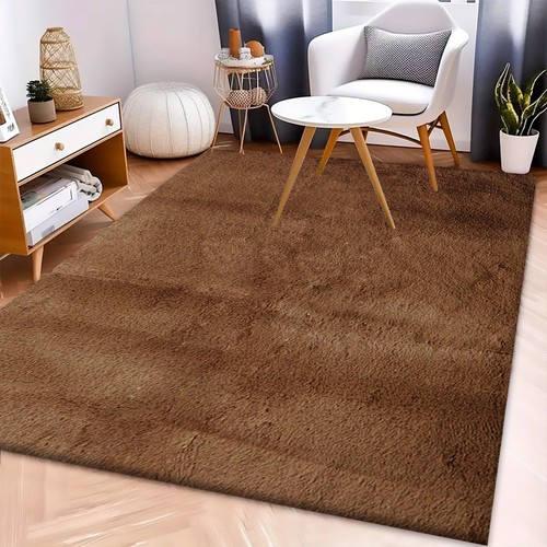 Thick large shaggy - rugs, non