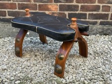 20th Century Egyptian Wooden Camel Saddle Stool.Excellent