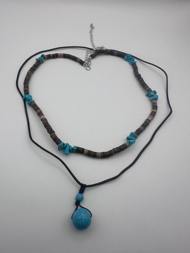 Pcs large round turquoise - 2,