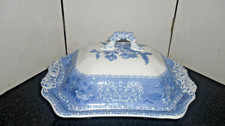 Vintage 20s Spode Blue Camilla Tureen with lid