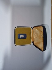 Wedgewood Rectangle Pendant Sterling Silver 925 with Box