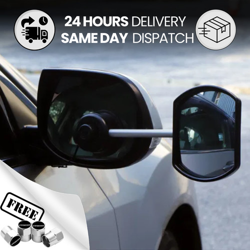 Caravan towing mirrors flat - caravan,