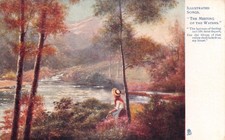 TUCK POSTCARD ILLUSTRATED SONGS THE MEETING OF THE WATERS USED GOOD PLUS