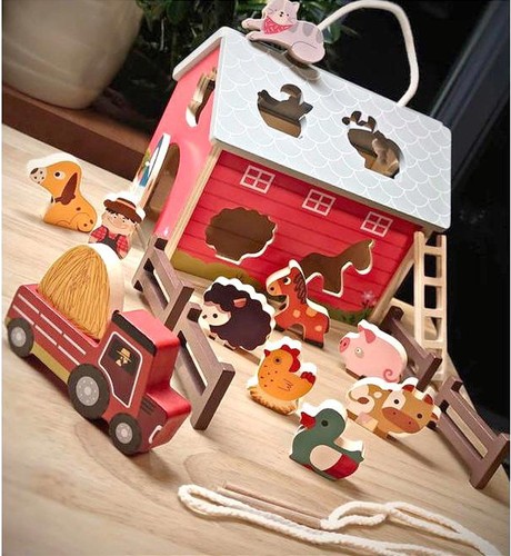 Wooden farmhouse threading - farmhouse,