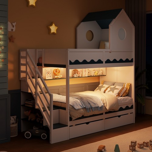 Led twin over bunk - over,