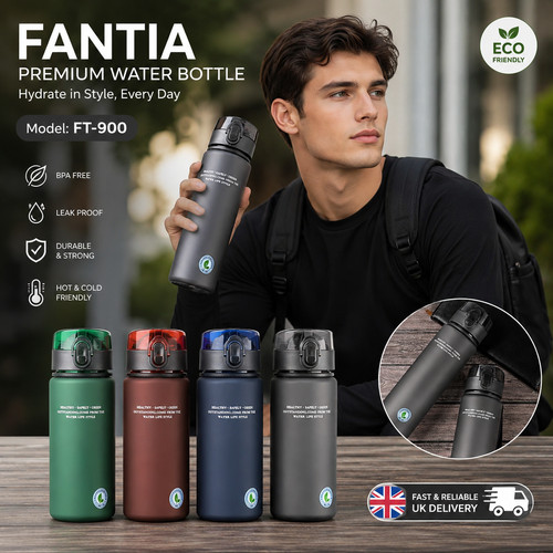 Sports water bottle gym - water, travel