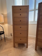  Habitat Radius Tall Boy made of solid oak & original Simon Pengelly (6 drawers)