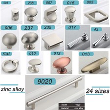 Square/oval/Round Kitchen Cabinet Knobs Drawer Cupboard Door Handles 24 sizes