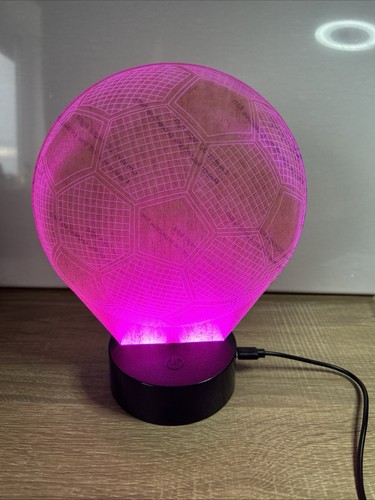 Led illusion football night - 3d,