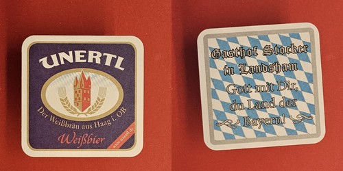 Unertl red stripe brewery beer - red,