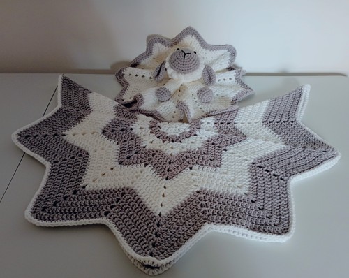 Baby blanket gift set grey - baby,