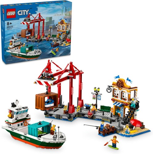 Lego city wharf and - and, cargo
