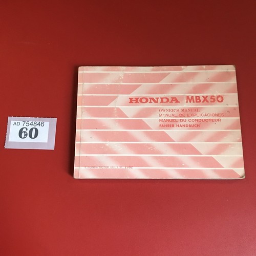 Honda mbx50 genuine - mbx50, owners